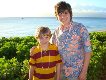 Boys in Maui