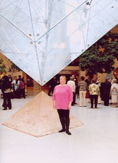 Inverted pyramids at the Louvre in Paris