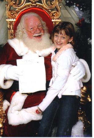 Our little one with Santa 2007