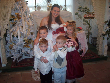 the grandchildren with aunt candace