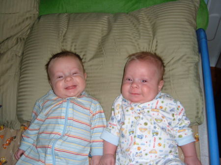 Dominic & Connor 3 months old. 10/31/07