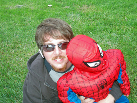 My son, Jared, and his son, Spiderman Ian 2007