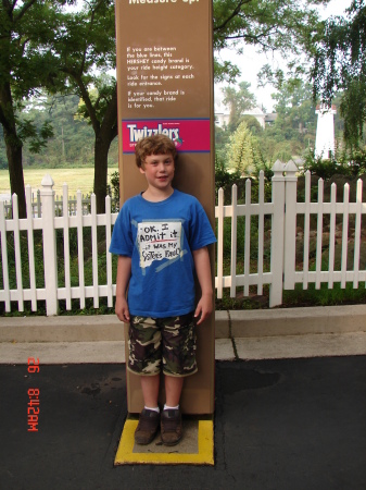 Matt, my Twizzler at Hershey Park