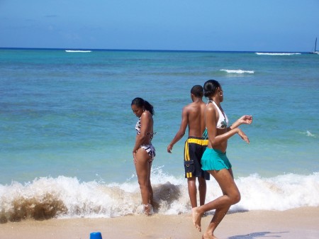 My son, daughter and I in Hawai