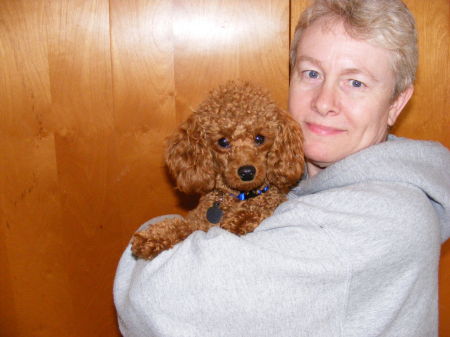 Me and my red toy poodle Romeo!