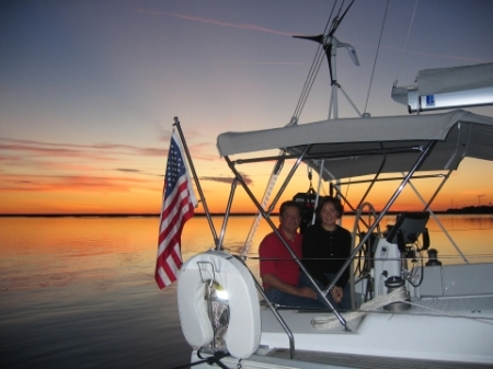 Sunset off Jekyll Island, GA