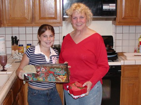 baking Christmas cookies with my favorite niec