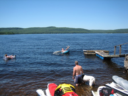 Summer's at the lake with family