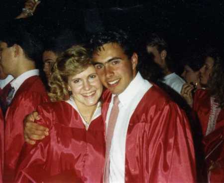 1989 - graduation - me and sheri