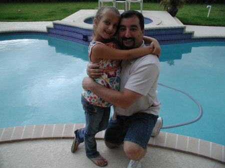 hubby & 8 year old Angie