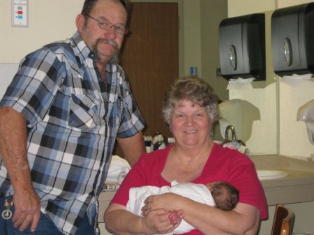 Grandpa and Grandma Hunt with Annalyse