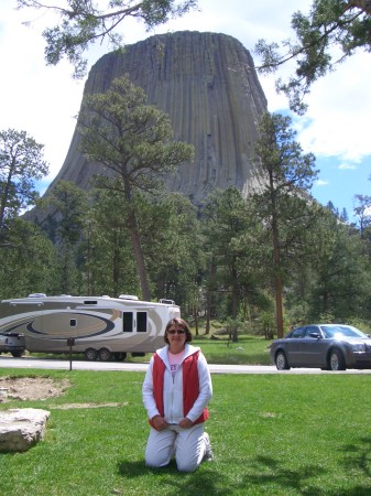 me at Devil's Tower Wyoming