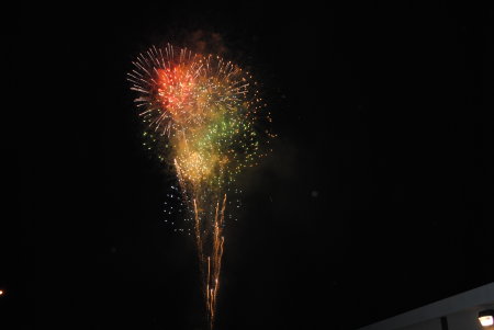 fireworks in December