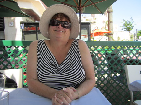 Beach cafe in Sitges, Spain