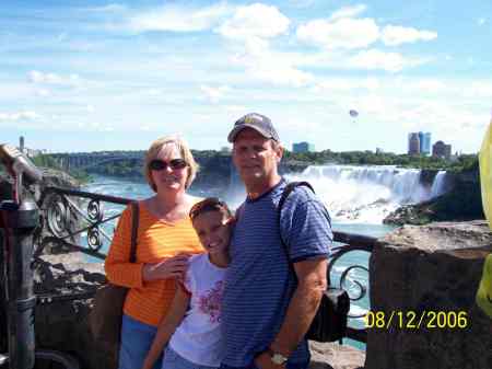 Me, Husband and Daughter at Niagra Falls '06