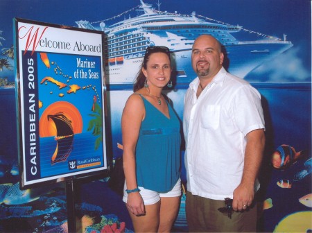 Andrea & Patrick boarding ship