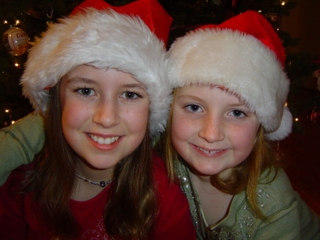 My daughters - Christmas 2006