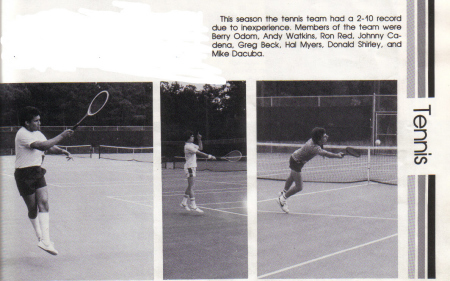 1983 Tennis team