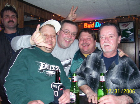 Me and the gang watching the Eagles