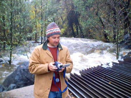 Me i the canyon filming flood