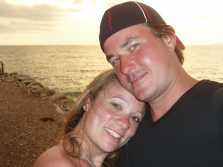 My Honey and I on the beach