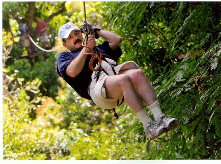 Zip lining in St. Martin!