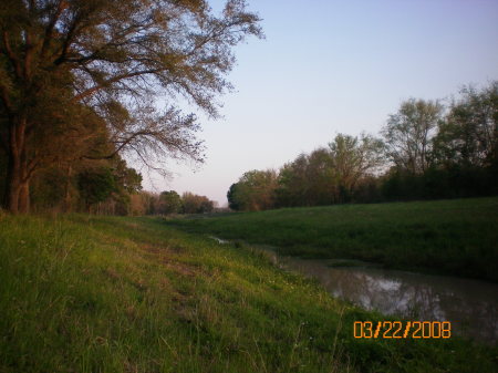 The Creek at the back of our Property