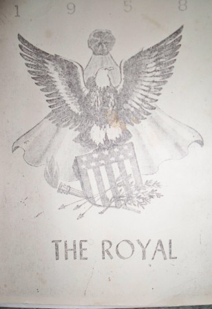 cover ot 1958 year book  (The Royal )
