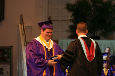 Derek graduating with high honors!!