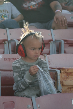 a boy and his popcorn