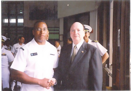 Petty Officer Anderson & Sec Nav-2003