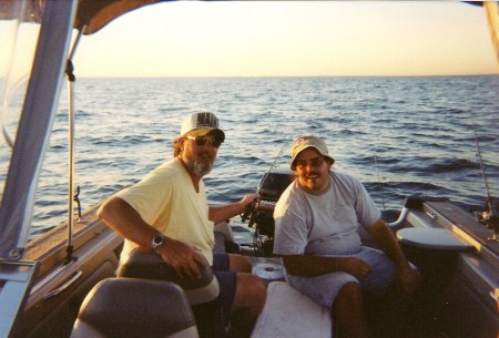 Fishing at Lake St. Clair in Canada