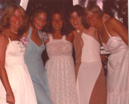Karen, Sheila, Chris, Sue and Deanna at Prom