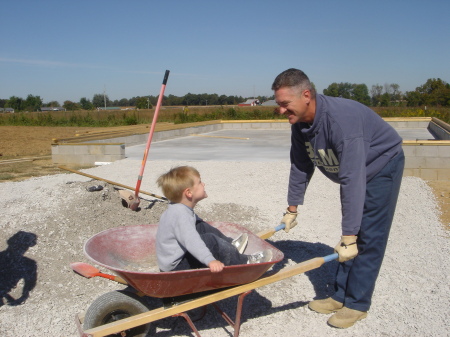 Wheel barrel rides!