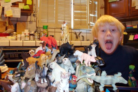 My sonl and his Talbot Toys!