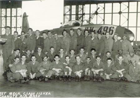 chanute afb,  1948,  jet mech sch