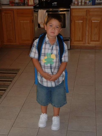 chase first day kindergarten