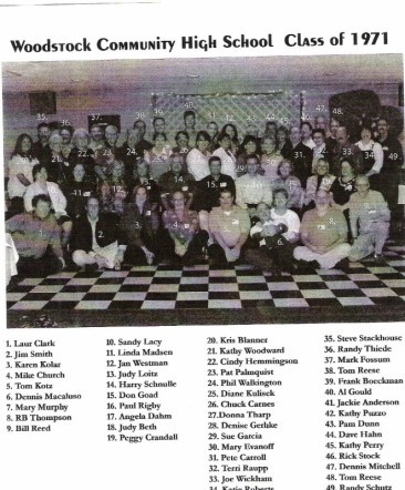 Woodstock Community High School Class of 1971 Reunion - 35th class reunion