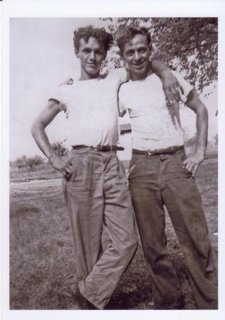 My Uncle Lou (L) and my dad