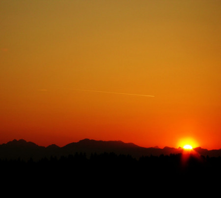 Satellite and Sunrise