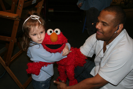 Gina with the REAL ELMO!