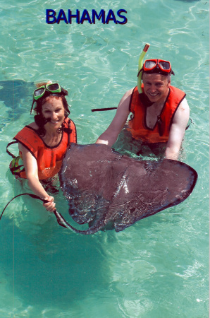 Stingray adventure in Bahamas