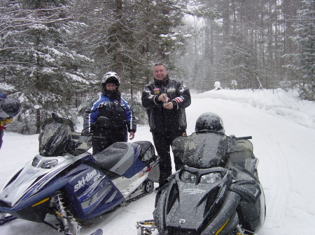 Snowmobiling in the Northwoods