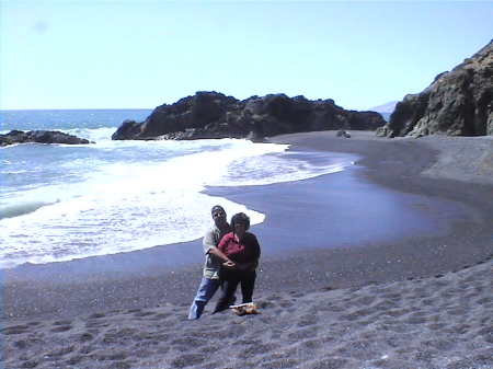 Bernadette & Jose at our shelter cove beach