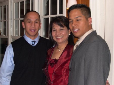 me, mom, brother Olly