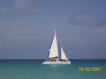 Sailing away....