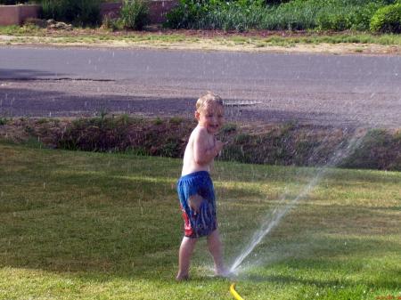 Sprinkler fun.