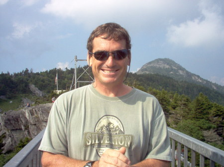 Jim on a bridge in N.C. july 2005 im000269