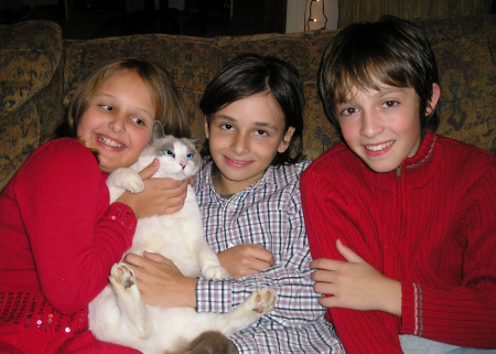 Our Grandkids and Kitty
