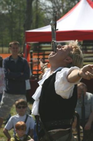 Dan Meyer performing at Ren Fest